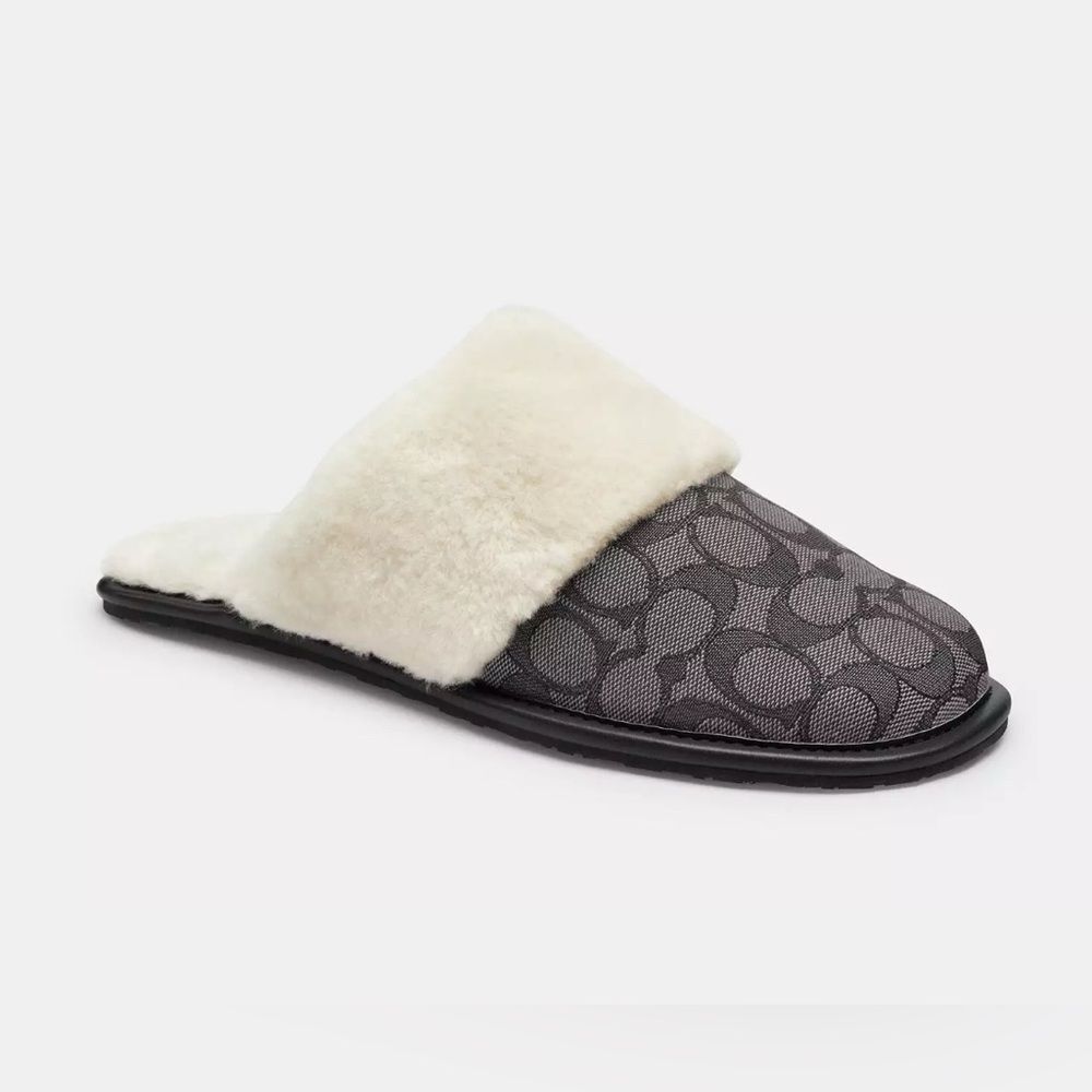 NWT Coach Zena Slipper In‎ Signature Jacquard size US7